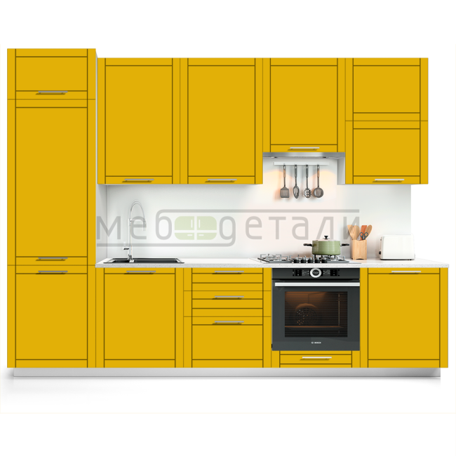 Фасад Эмаль Матовая 19мм Стандарт 6 Витрина