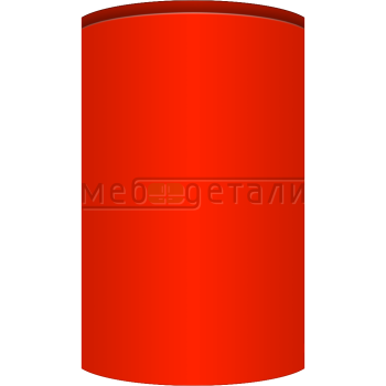 Фасад Эмаль Матовая 19мм Интегрированная ручка V1 полукруглый R300 высота 717-916мм