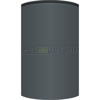 Фасад Эмаль Матовая 19мм Интегрированная ручка V1 полукруглый R300 высота 357-716мм