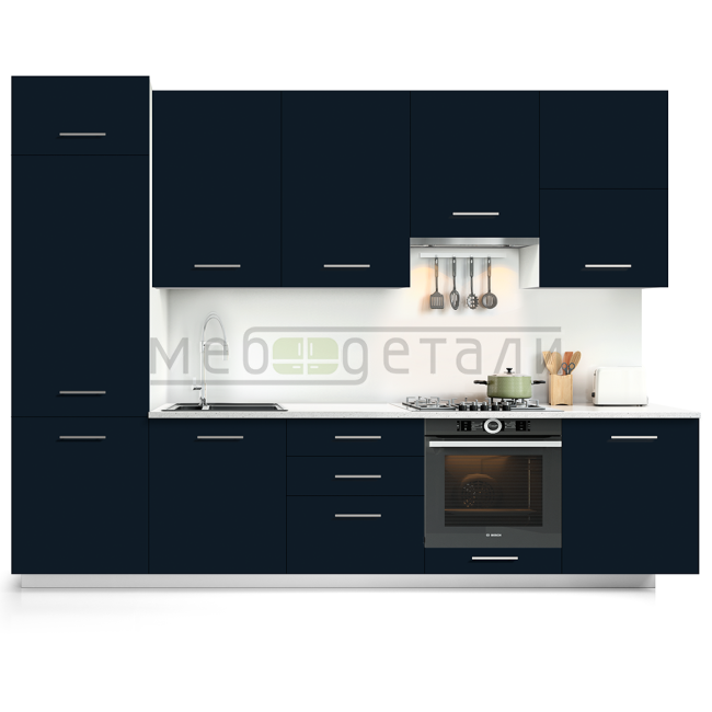 Фасад Supramat 18мм 3011 London Blue кромка цвет