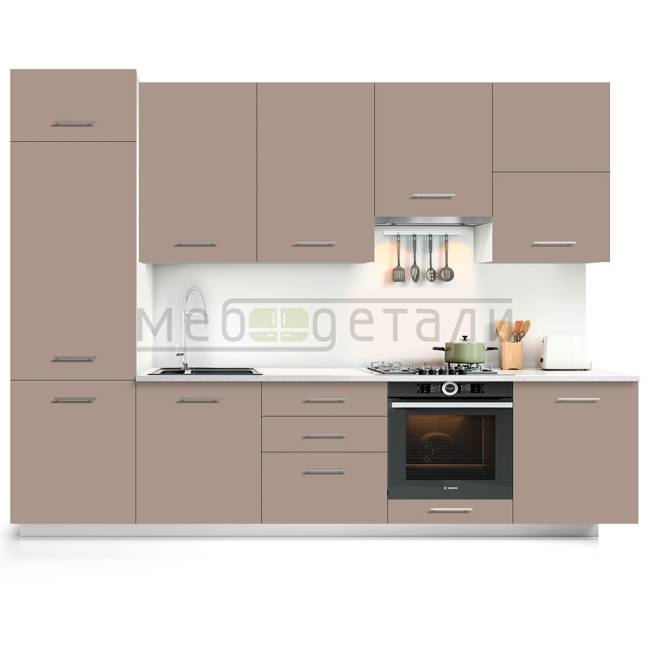 Фасад Supramat 18мм 3020 Safari Gray кромка цвет