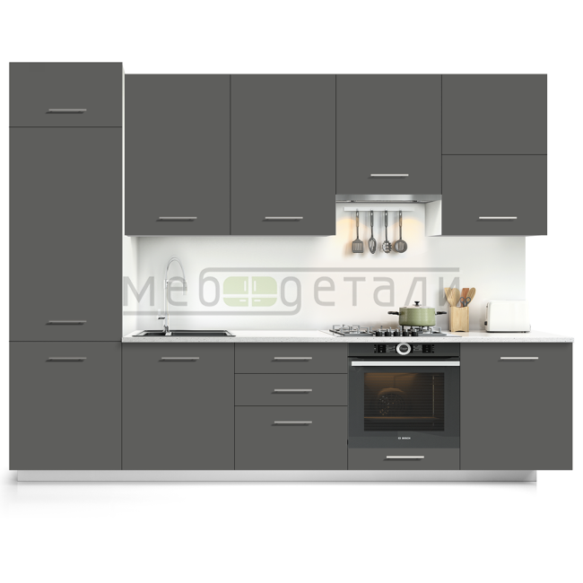 Фасад Supramat 18мм 3022 Royal Gray кромка цвет