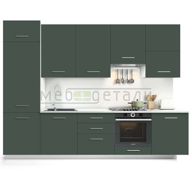 Фасад Supramat 18мм 3027 Forest Green кромка цвет