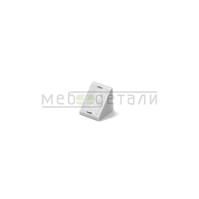 Монтажный уголок с крышкой №1, белый 22х22мм (300шт.упак.)