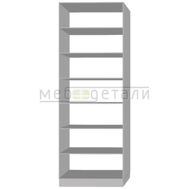 Шкаф распашной с полками 2380х900х430мм, Серый