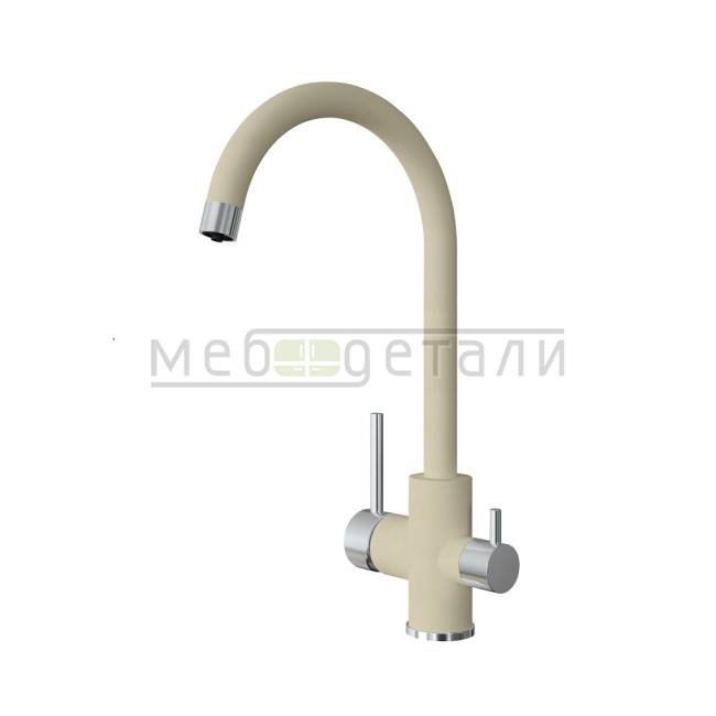 Смеситель Flortek Клио Бежевый