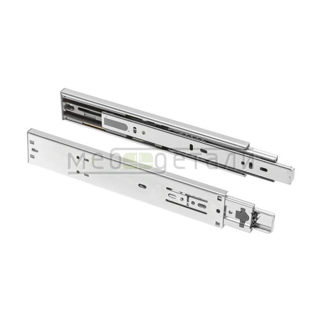 Направляющие шариковые Н-45мм 400мм GTV с доводчиком, сталь