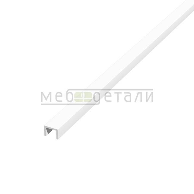 Планка МЩ торцевая 600х6мм, Белая матовая