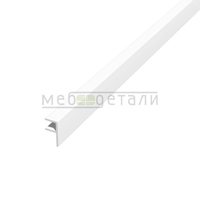 Планка МЩ угловая 600х4мм, Белая матовая