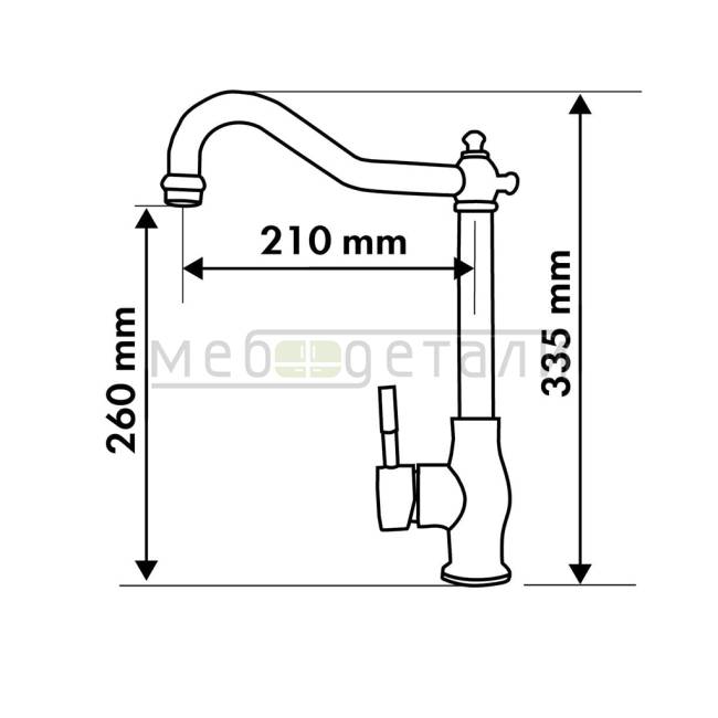 Смеситель SPRF 8127, Графит