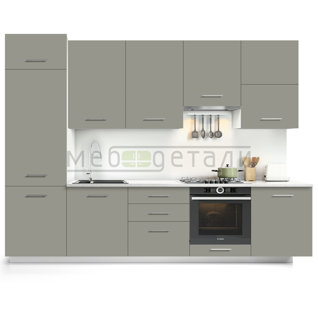 Фасад EvoSoft 18мм EVS005 Стальной графит кромка цвет