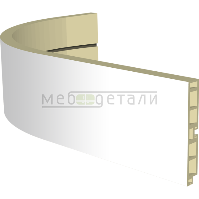 Закругленный цоколь H-100мм, белый