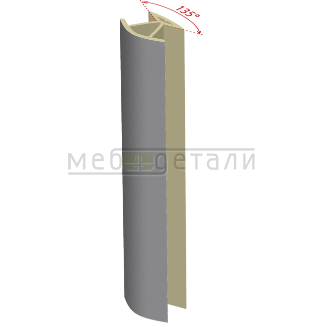 Соединительный уголок 135гр. H-100мм, алюминий