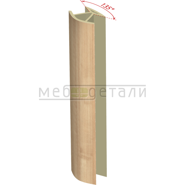 Соединительный уголок 135гр. H-150мм, клён