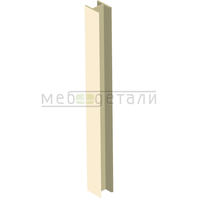 Соединительный уголок 180гр. H-100мм, ваниль