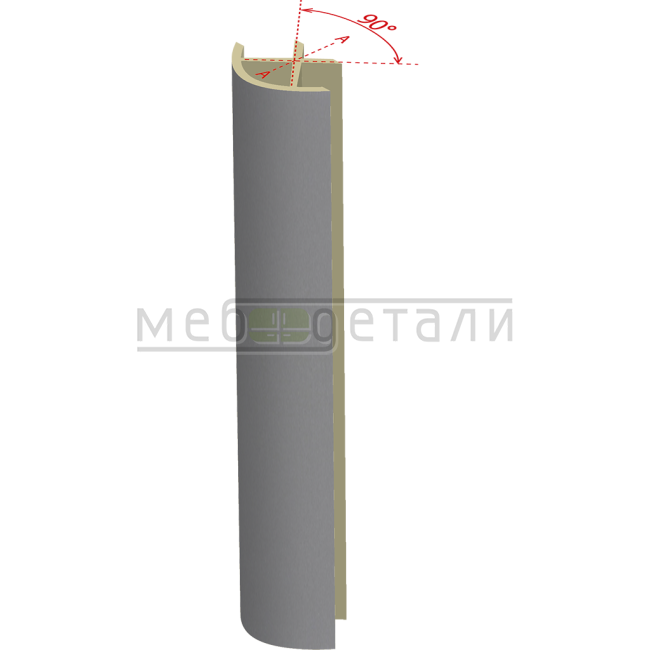 Соединительный уголок 90гр. H-100мм, алюминий