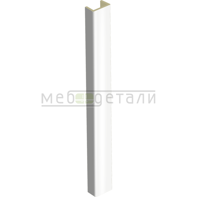 Торцевая заглушка H-100мм, белый глянец