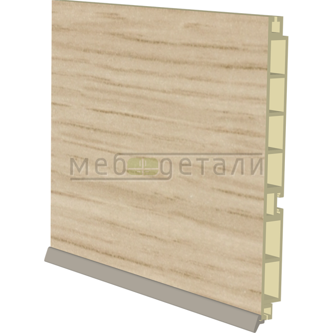 Цоколь пластиковый H-150мм 4,0м, дуб беленый