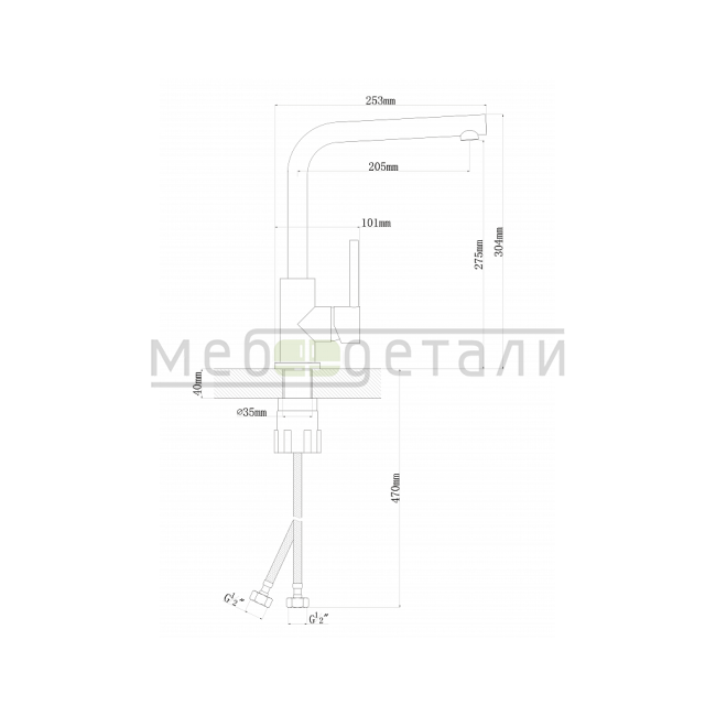 Смеситель Flortek Дельта FK Жасмин