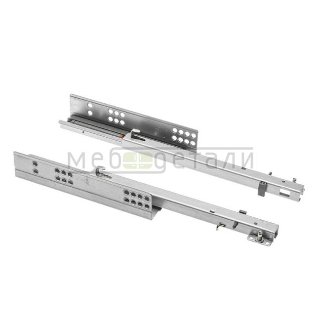 Направляющие MODERN SLIDE GTV 500мм неполного 3/4 выдвижения с доводчиком