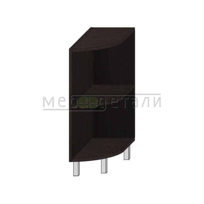 Кухонный стол полукруглый открытый 720х300х560мм Венге