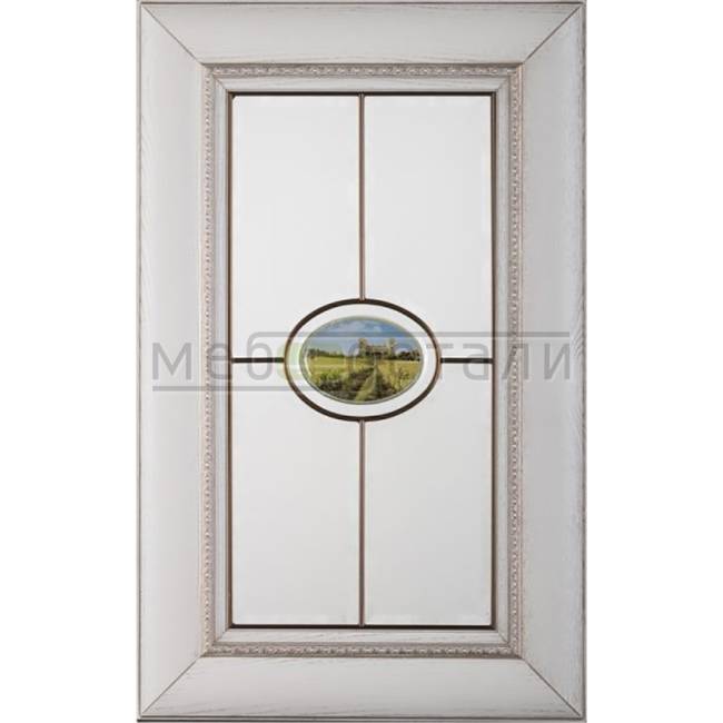 Фасад Массив Италия-С Алиери 715х446мм Витрина со стеклом