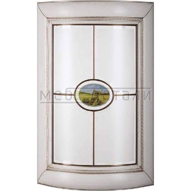 Фасад Массив Италия-С Алиери 956хR315мм полукруглый Витрина со стеклом