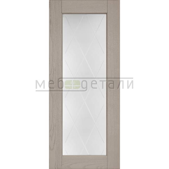 Фасад Массив Италия-С Скалли Лино 956х296мм Витрина со стеклом Ромбы