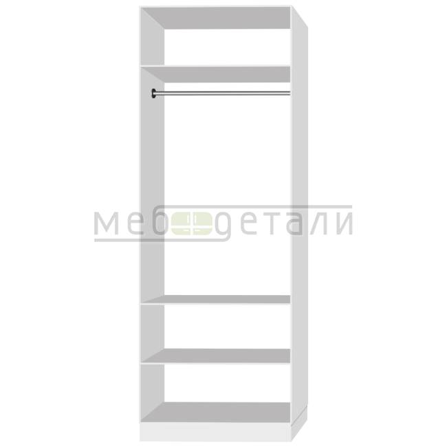 Шкаф распашной со штангой 2340х900х580мм, Белый