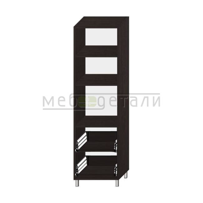 Колонка под духовку 1-дверь и 2-ящика 2040х600х560мм Венге