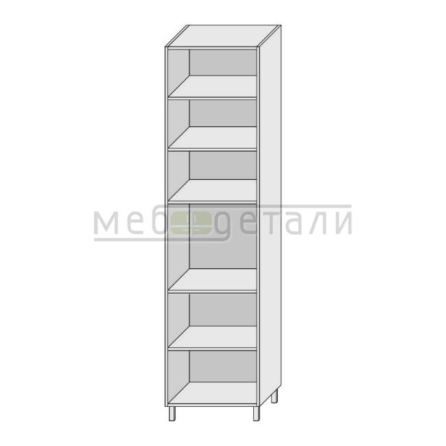 Колонка под духовку 2-двери 2240х600х560мм Белый
