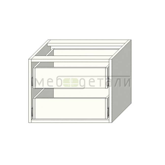 Модуль 2-ящика в шкаф купе 366х481х500мм, Белый