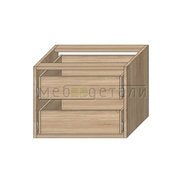 Модуль 2-ящика в шкаф купе 366х481х500мм, Дуб