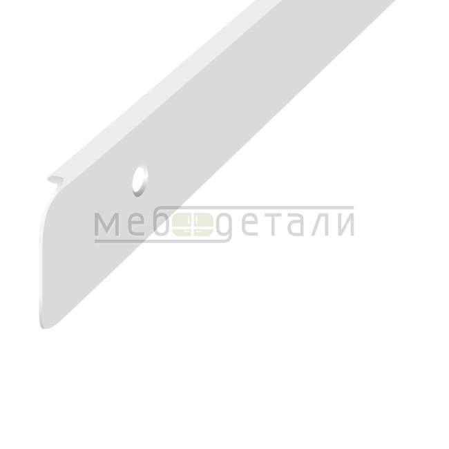 Планка торцевая 600х28мм R3, Белая матовая