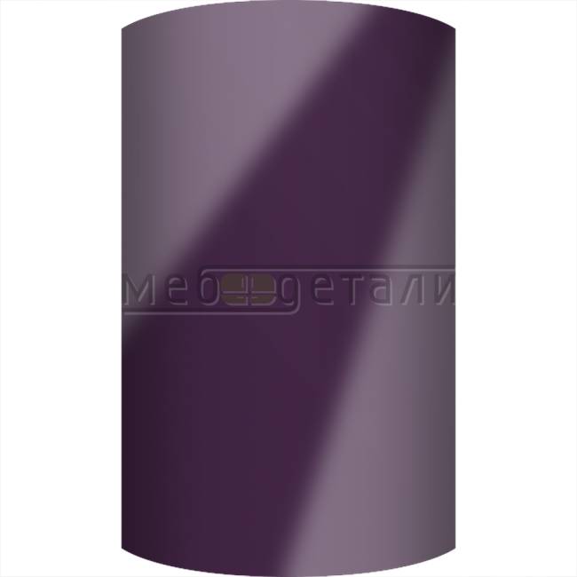 Фасад Acrylic 18мм полукруглый R300мм высота 151-1000мм 007 Фиолетовый глянец кромка цвет