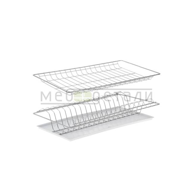 Посудосушитель эмалированный 400мм, белый
