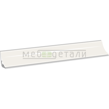 Плинтус для столешниц LB-15 3,0м 6056 белый глянец (10г/600)