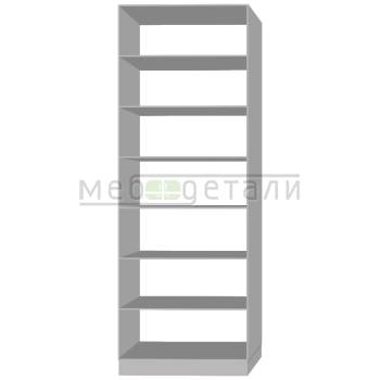 Шкаф распашной с полками 2340х900х580мм, Серый