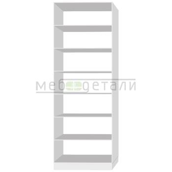 Шкаф распашной с полками 2340х900х430мм, Белый