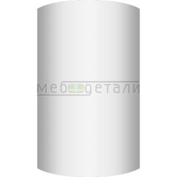 Фасад AcrylicMatt 18мм полукруглый R300мм высота 151-1000мм 001 Белый арктический матовый кромка цвет