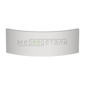 Фасад AcrylicMatt 18мм полукруглый R300мм высота 80-150мм 002 Белый Монблан матовый кромка цвет