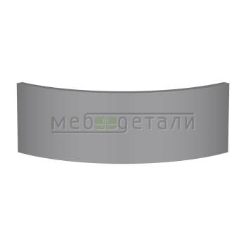 Фасад AcrylicMatt 18мм полукруглый R300мм высота 80-150мм 007 Серый туман матовый кромка цвет