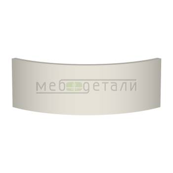 Фасад AcrylicMatt 18мм полукруглый R300мм высота 80-150мм 003 Ванильный крем матовый кромка цвет