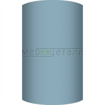 Фасад AcrylicMatt 18мм полукруглый R300мм высота 151-1000мм 009 Небесная лазурь матовая кромка цвет