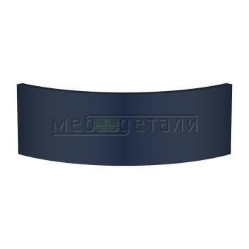 Фасад AcrylicMatt 18мм полукруглый R300мм высота 80-150мм 010 Ультрамарин матовый кромка цвет
