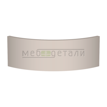 Фасад EvoSoft 18мм полукруглый R300 высота 80-150мм EVS001 Белый фарфоровый оникс кромка цвет