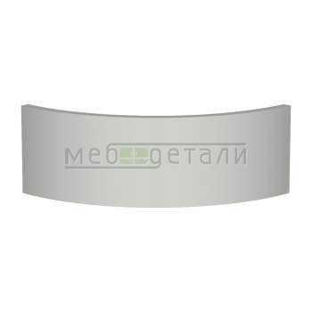 Фасад EvoSoft 18мм полукруглый R300 высота 80-150мм EVS004 Горный хрусталь кромка цвет