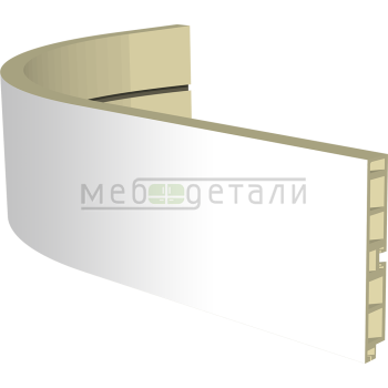 Закругленный цоколь H-100мм, белый