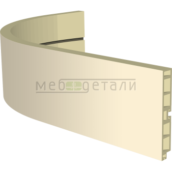 Закругленный цоколь H-100мм, ваниль