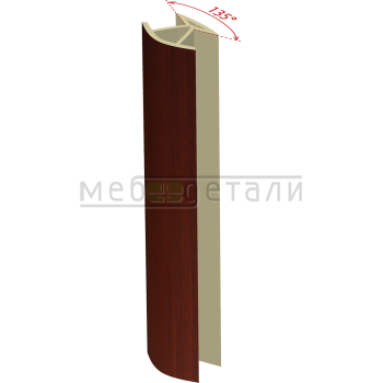 Соединительный уголок 135гр. H-100мм, орех итальянский